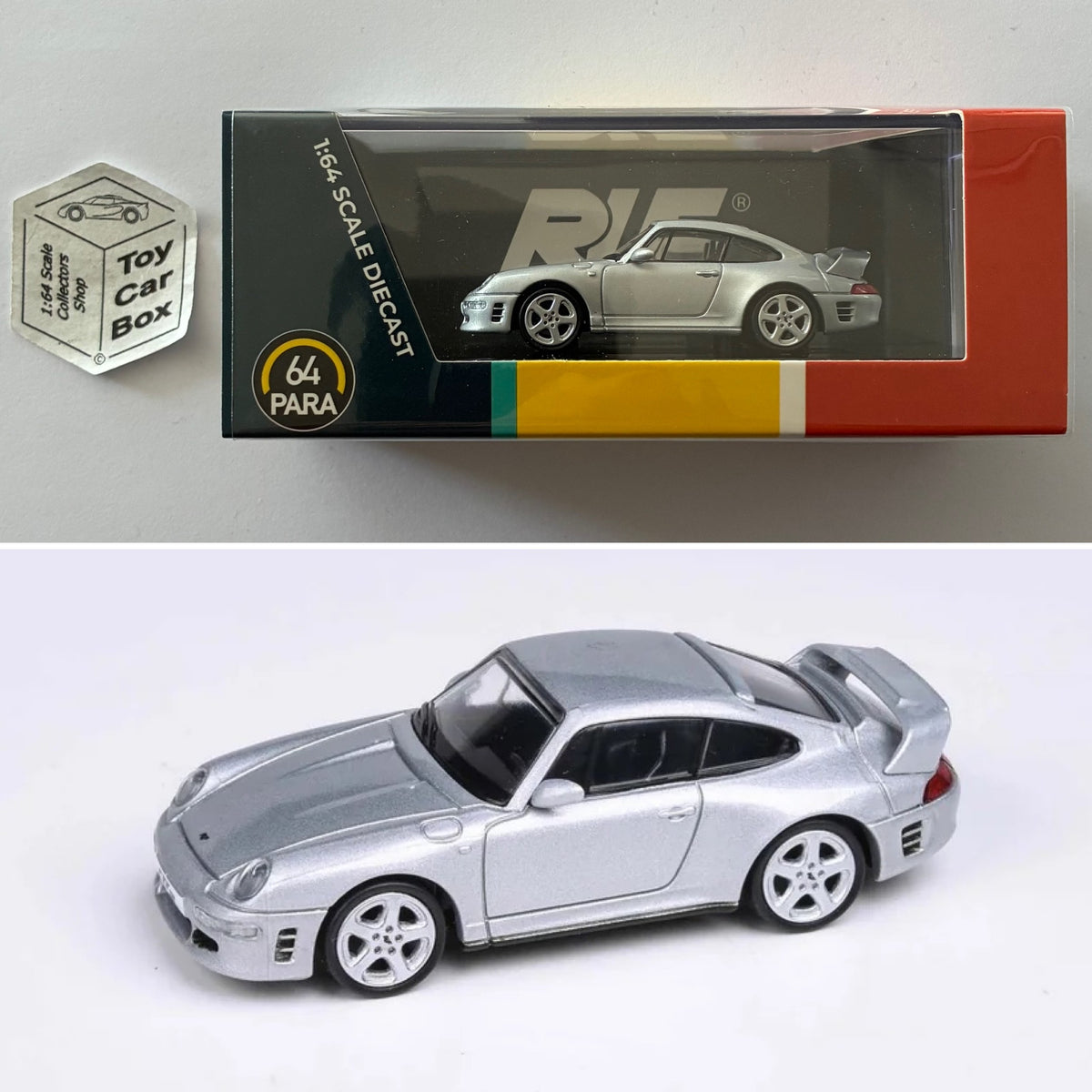 PARA64 - 2012 RUF CTR2 / Porsche 911 (Silver - 1/64 Scale) P50g