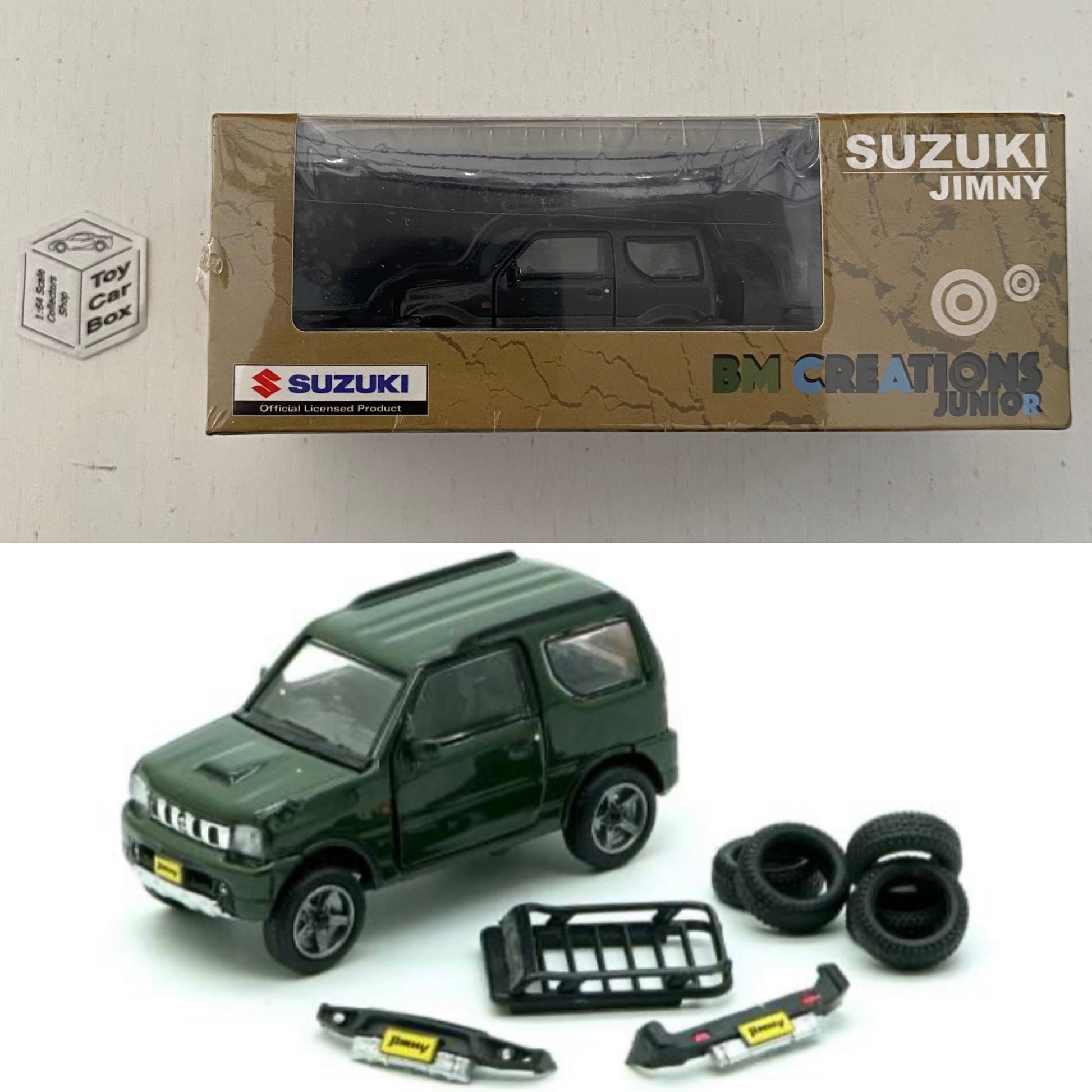 BM CREATIONS Suzuki Jimny JB43 (1:64 Scale Dark Grey RHD)N75g