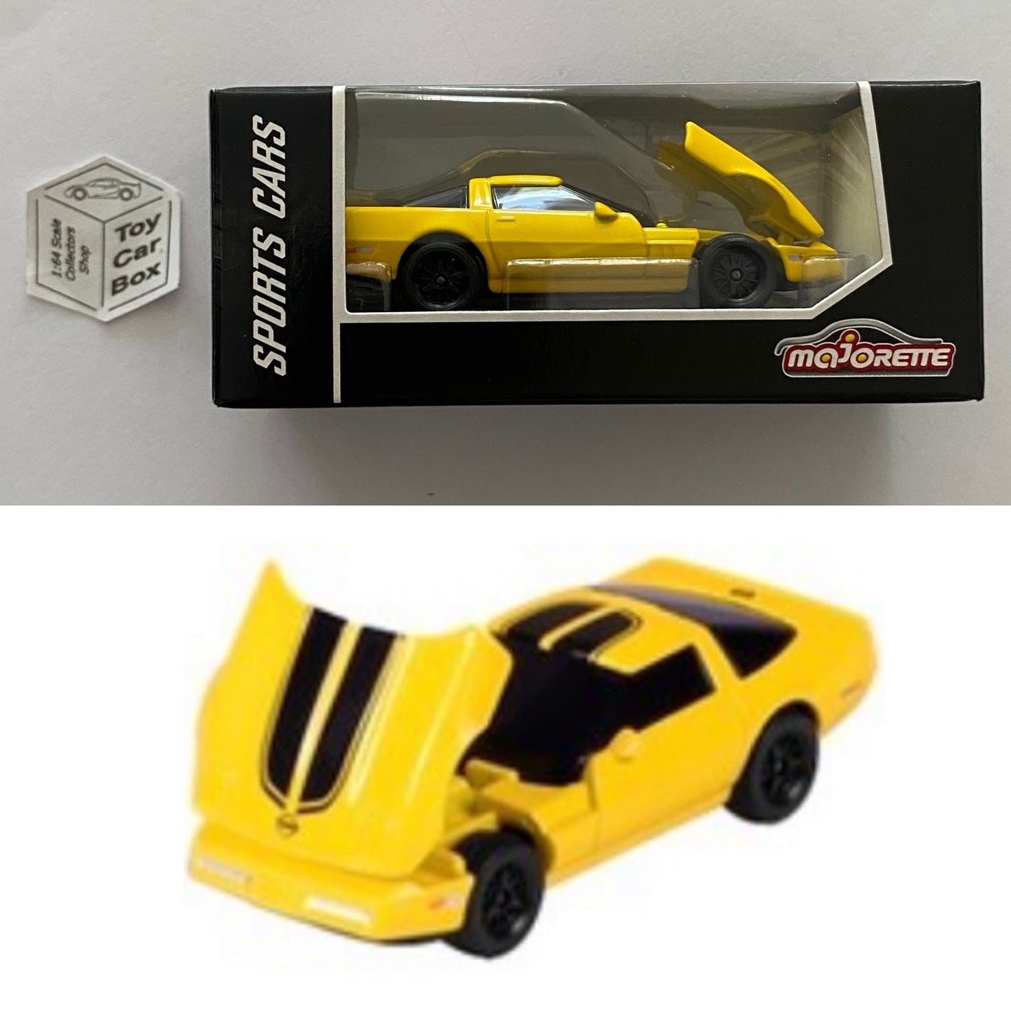 MAJORETTE - Chevy Corvette ZR1 C4 (Yellow - Sports Cars Box) 1/64 Scale* - D72