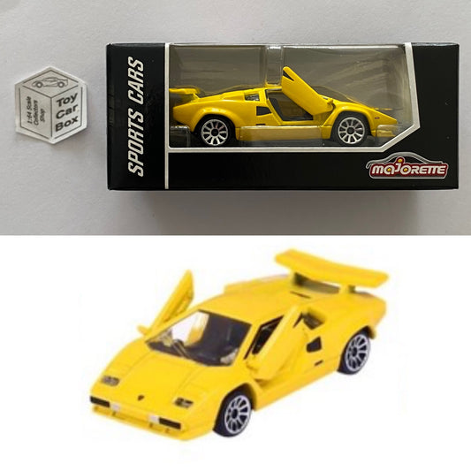 MAJORETTE - Lamborghini Countach (Yellow - Sports Cars Box) 1/64 Scale* - D72