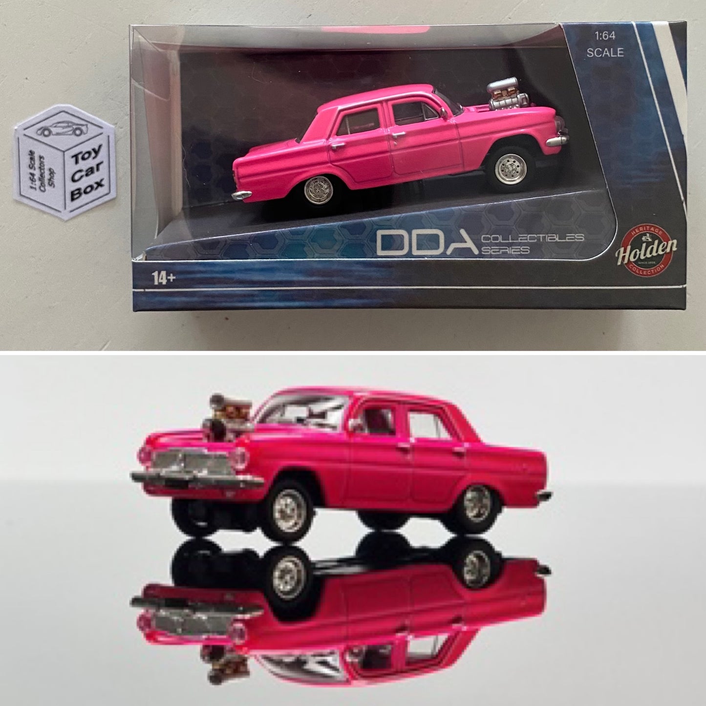 DDA Collectibles - 1964 Holden EH Drag Racer (Pink 1/64 - Boxed) N24