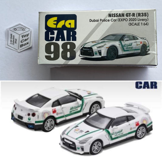 ERA CAR #98 - Nissan GT-R R35 (1:64 - Dubai Police Car 2020 EXPO - Boxed) K76