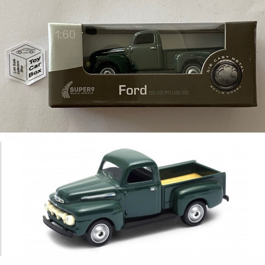 WELLY 1:60-64 - 1951 Ford F1 Pickup (Green #52264 - Boxed - See Notes) E01g