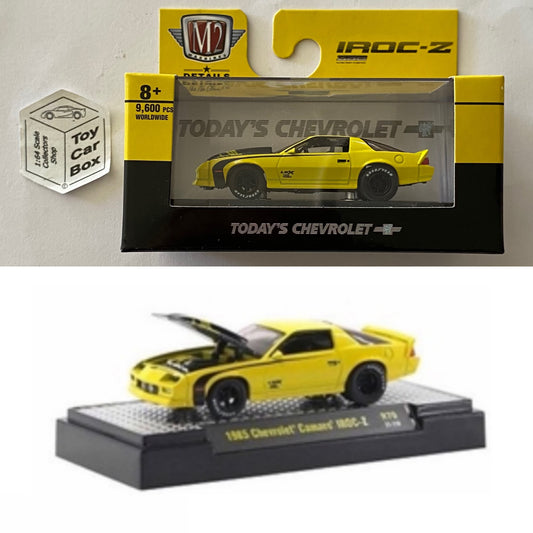 M2 MACHINES - 1985 Chevy Camaro Iroc-Z (Yellow - Auto Gassers R70) L92g