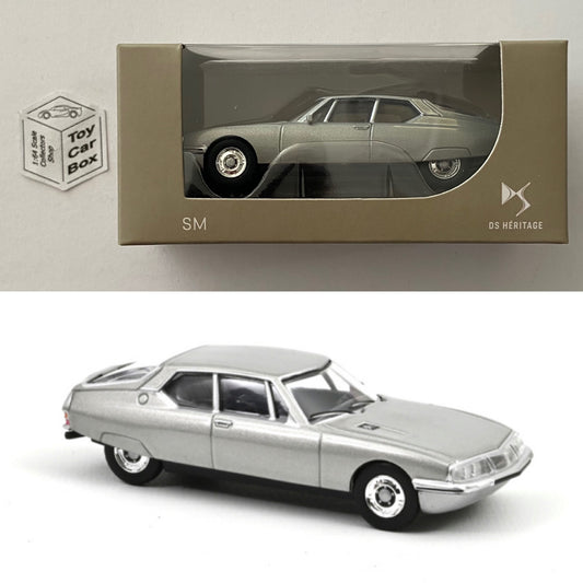 NOREV - Citroen SM 1970 (Silver - 1:64 Scale* / 3 Inches - MiniJet Boxed) F22g