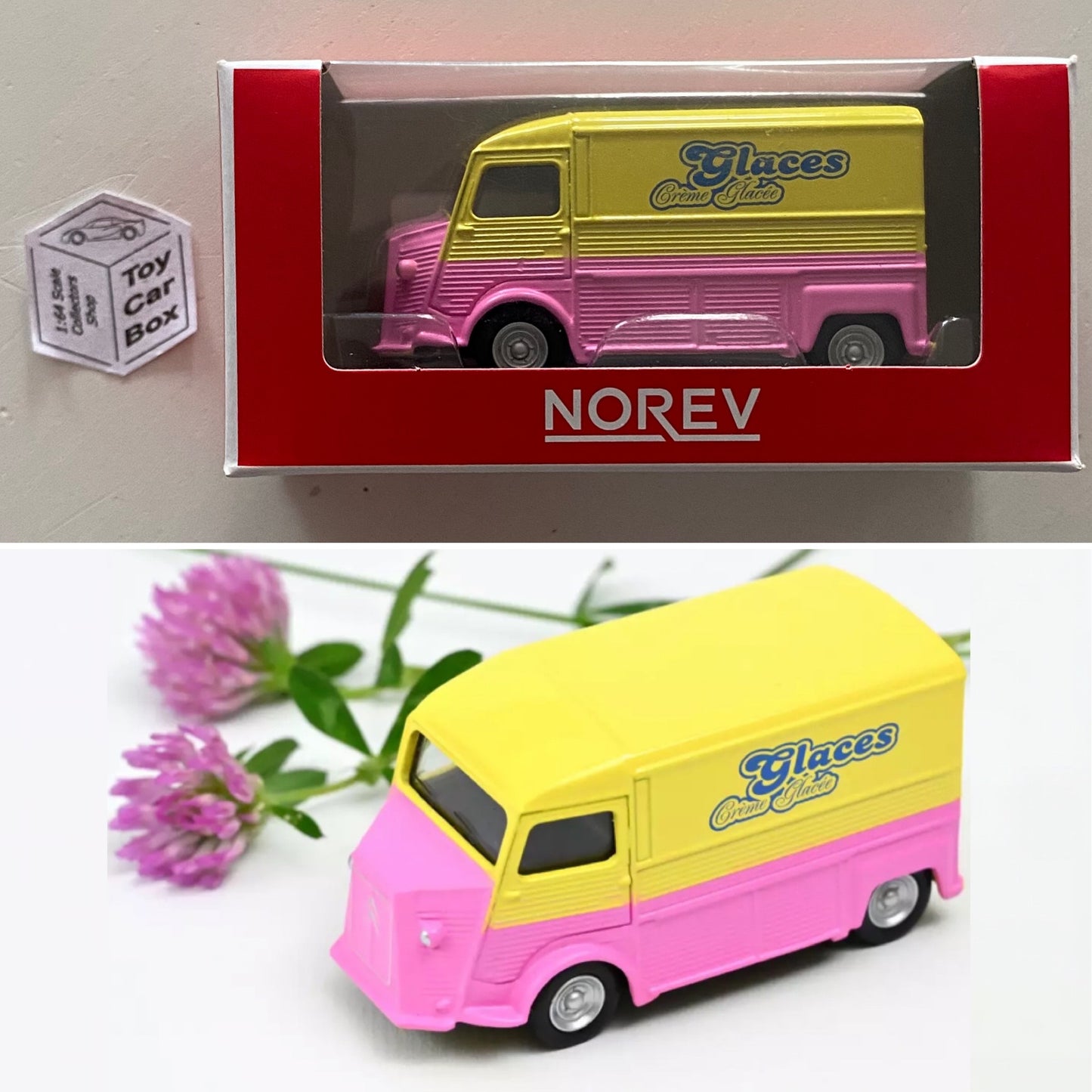 NOREV 1:64 Scale* - 1980 Citroen Type H (Glaces Creme Glace Ice Cream Van) G27g