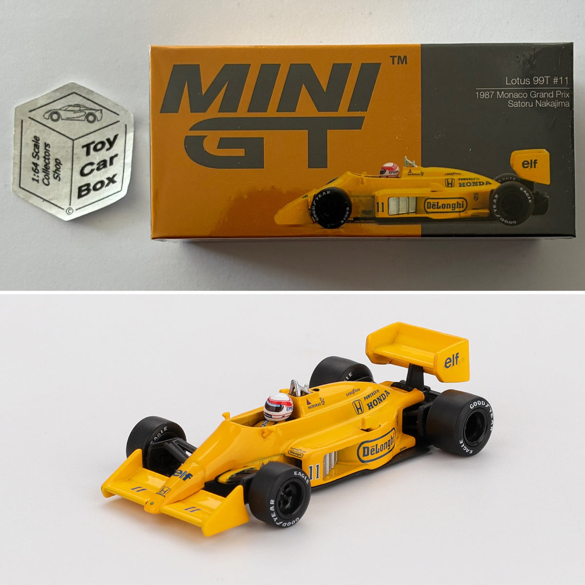 MINI GT #1148 - Lotus 99T (Formula 1 ‘87 Monaco GP #11 Satoru Nakajima) N50g