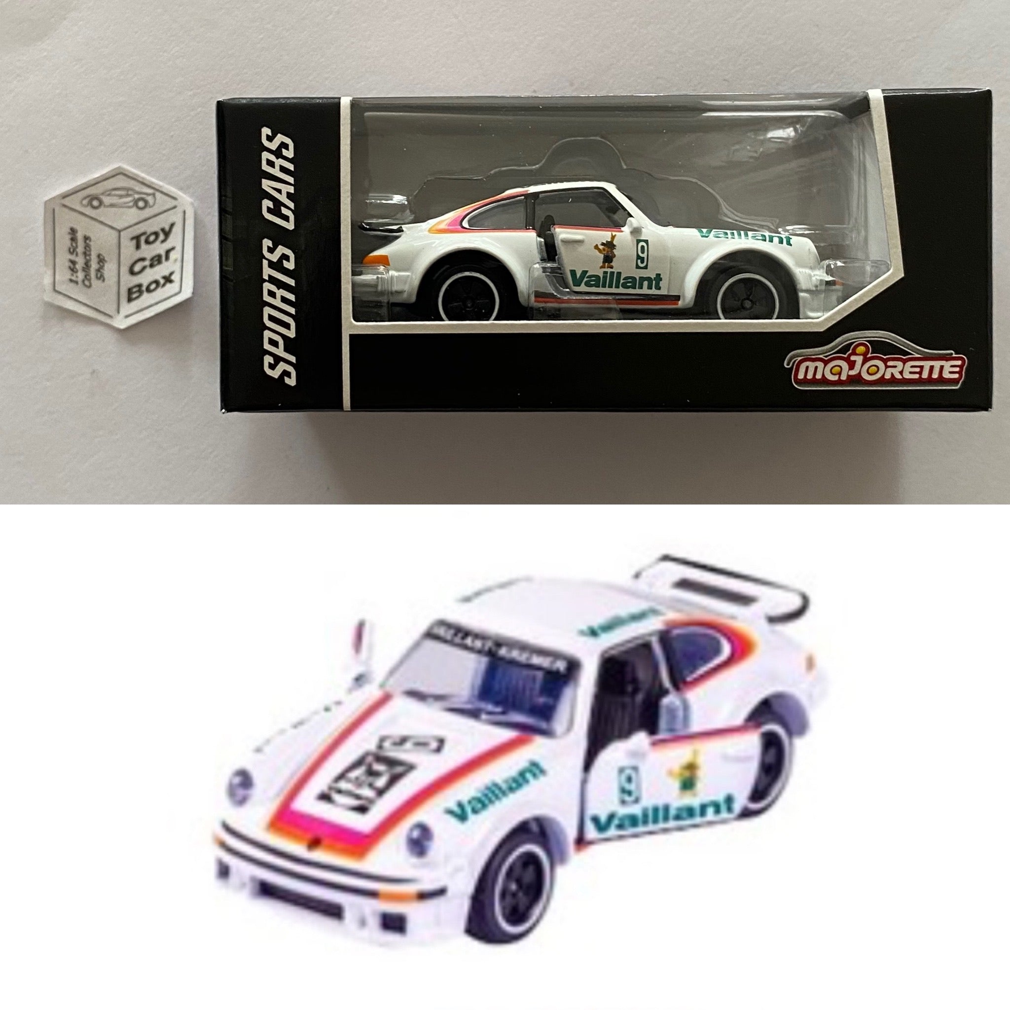 MAJORETTE - Porsche 934 Vaillant (White - Sports Cars Box) 1/64 Scale* - D72