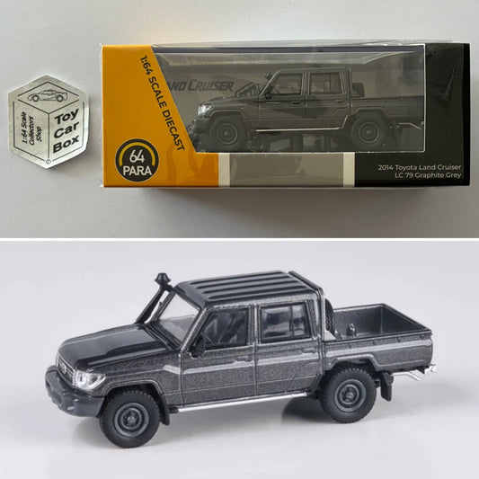 PARA64 - 2014 Toyota Land Cruiser LC 76 (Graphite Grey - 1/64 Scale) P50g