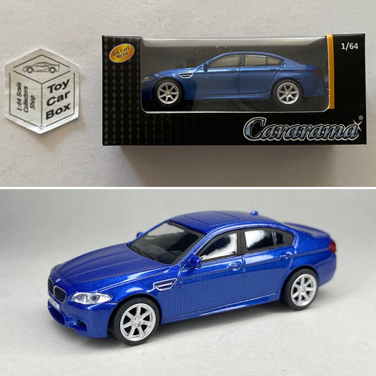 CARARAMA - BMW M5 (F10) Saloon (1:64 Scale - Blue - Highly Detailed- Boxed) K13g