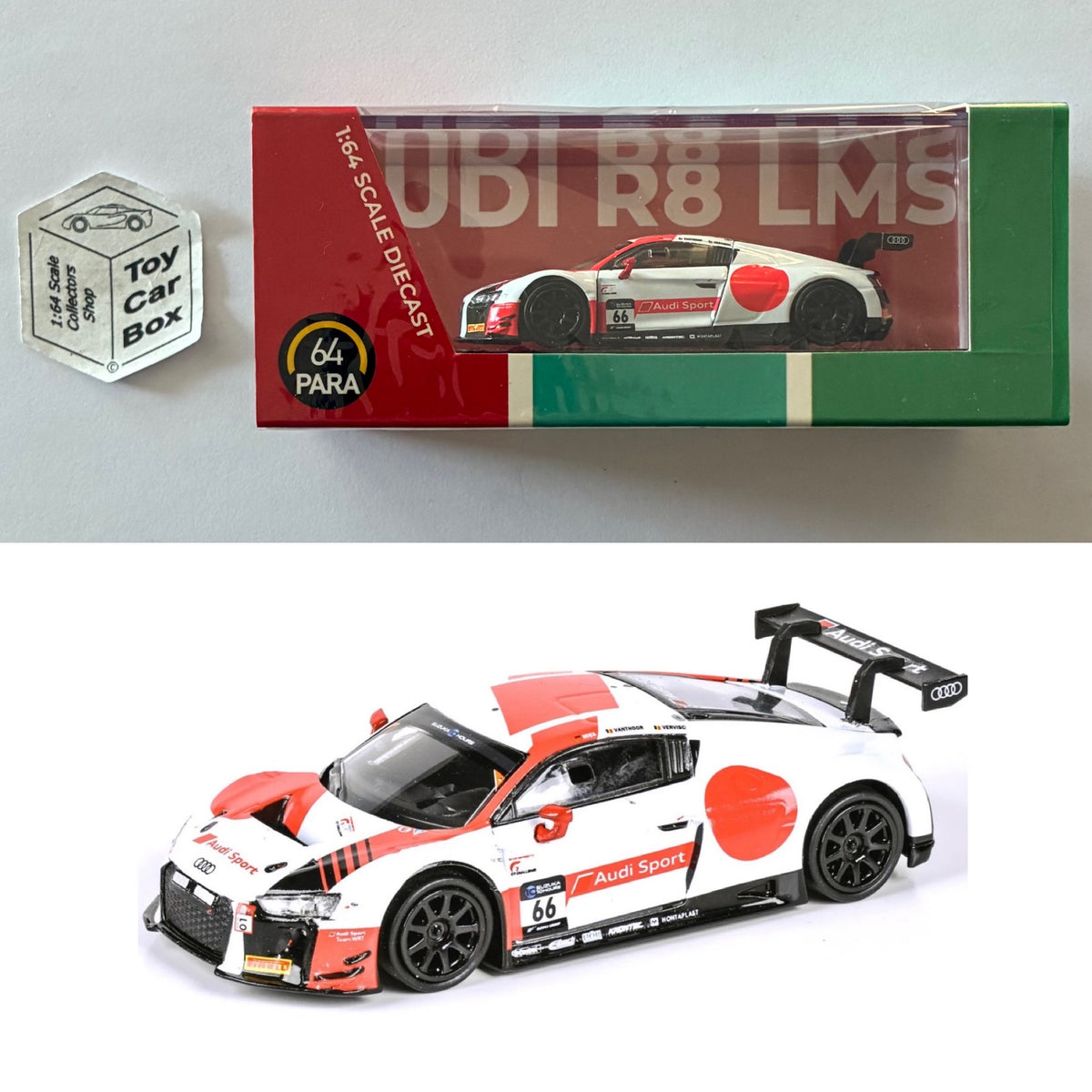 PARA64 - 2015 Audi R8 LMS (2018 10hr Suzuka WRT #66 - 1/64 Scale) P50g