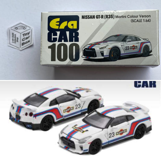 ERA CAR #100 - Nissan GT-R R35 (1:64 - Martini Racing - White - Boxed) K76