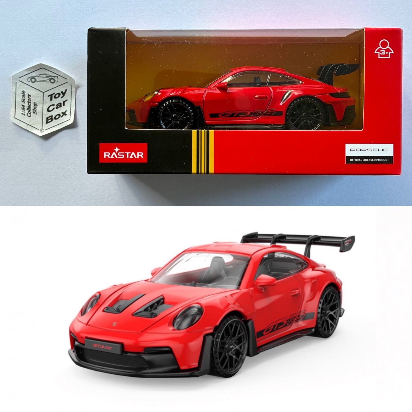 RASTAR 1/43 - Porsche 911 GT3 RS - 992 (Red - Unopened Boxed) D55g