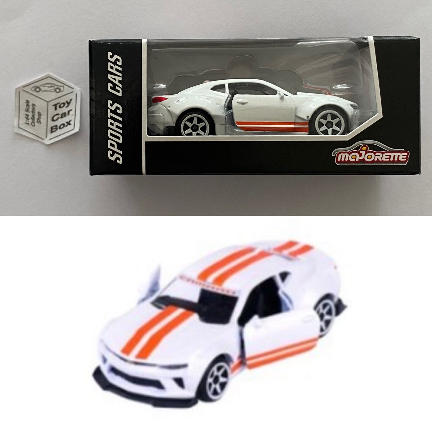 MAJORETTE - Chevy Camaro (White - Sports Cars Box) 1/64 Scale* - D72