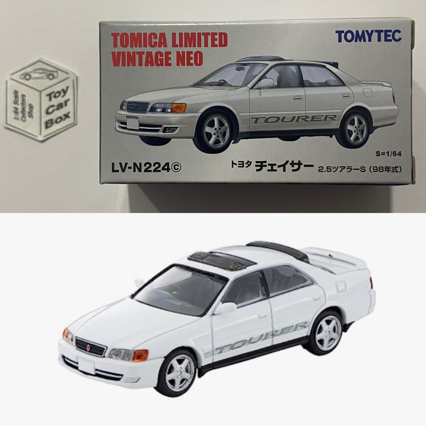TOMICA Limited Vintage Neo - 1998 Toyota Chaser Tourer (White #LV-N224) CE31