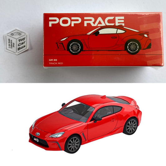 POP RACE - Toyota GR86 (1:64 Scale - Track Red #PR64-GR86-RD01 - Boxed) Q48