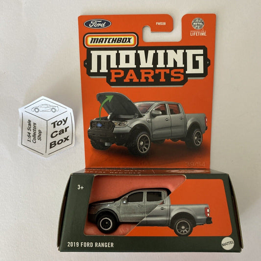 2024 MATCHBOX Moving Parts - 2019 Ford Ranger (Silver - Opening Hood) E75
