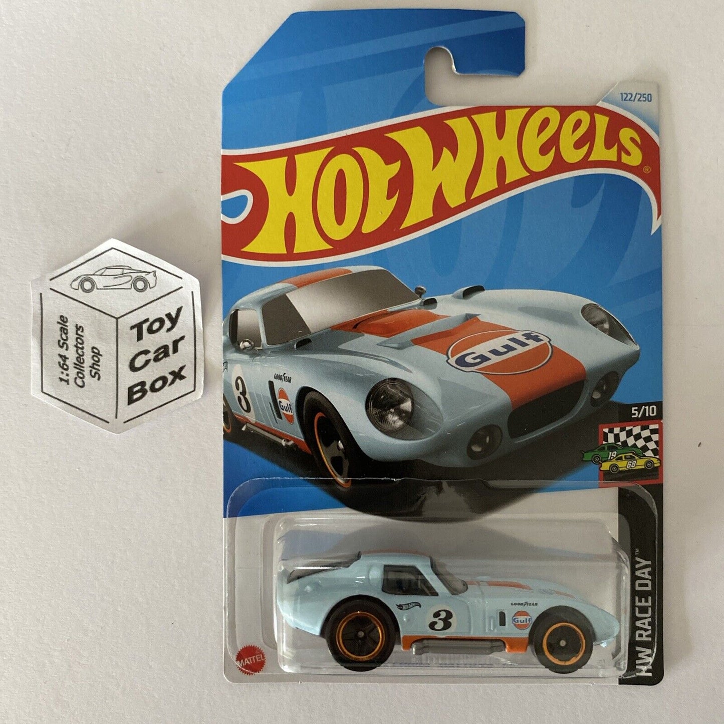 2024 HOT WHEELS #122 - Shelby Cobra “Daytona” Coupe (HW Race Day- Long Card) A80