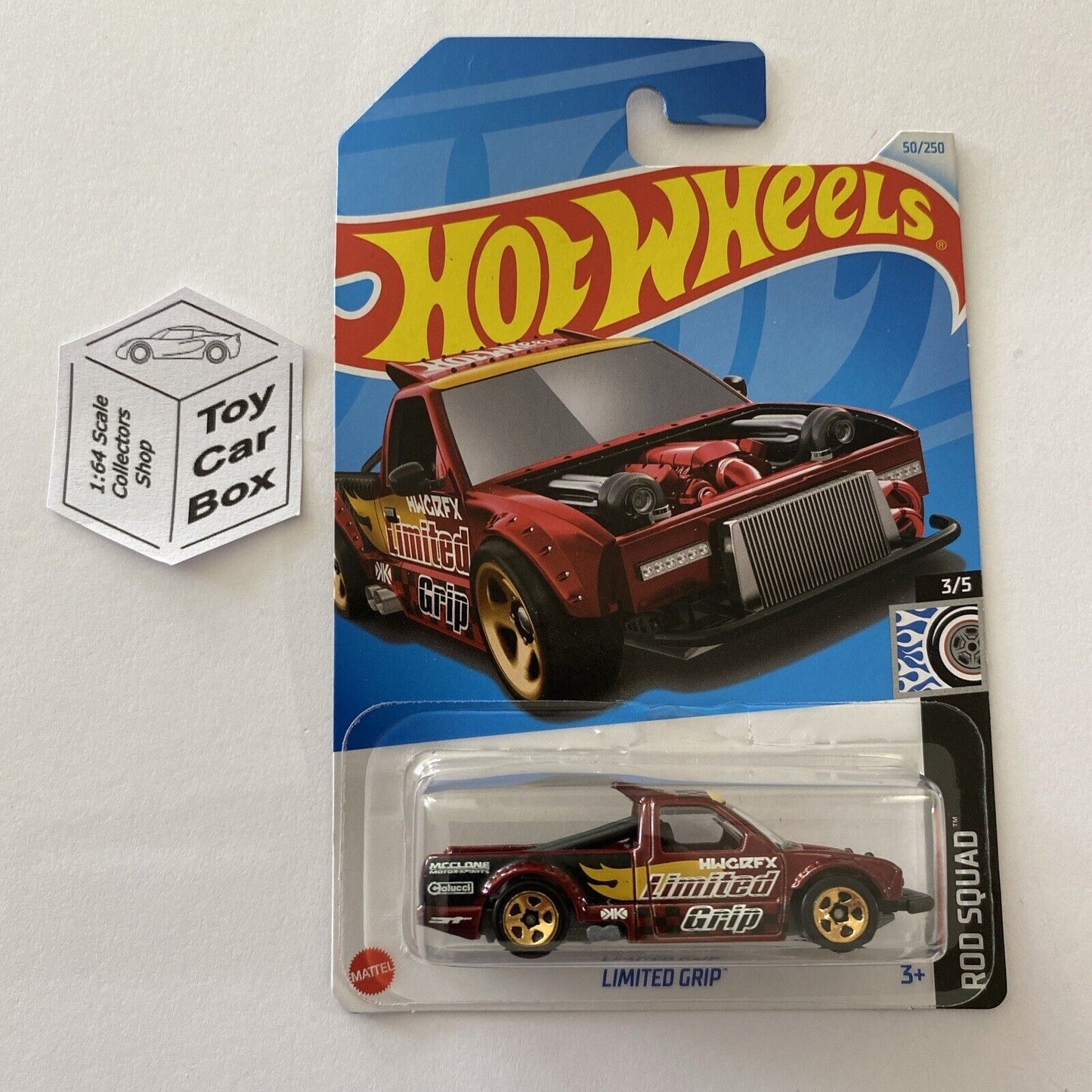 2024 HOT WHEELS #50 - Limited Grip (Red #3 Rod Squad) Z68