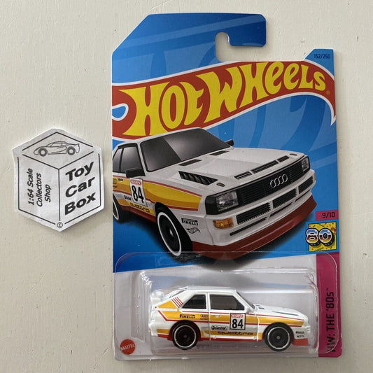 2023 HOT WHEELS #152 - ‘84 Audi Sport Quattro (White #9 HW The 80s) A60