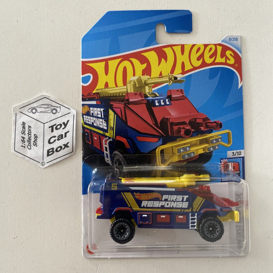 2024 HOT WHEELS #9 - Runway RES-Q (Blue #3 First Response - Long Card) A60