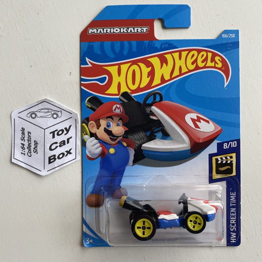 2021 HOT WHEELS #166 - Mario kart Standard Kart (#8 Screen Time - Long Card) B00