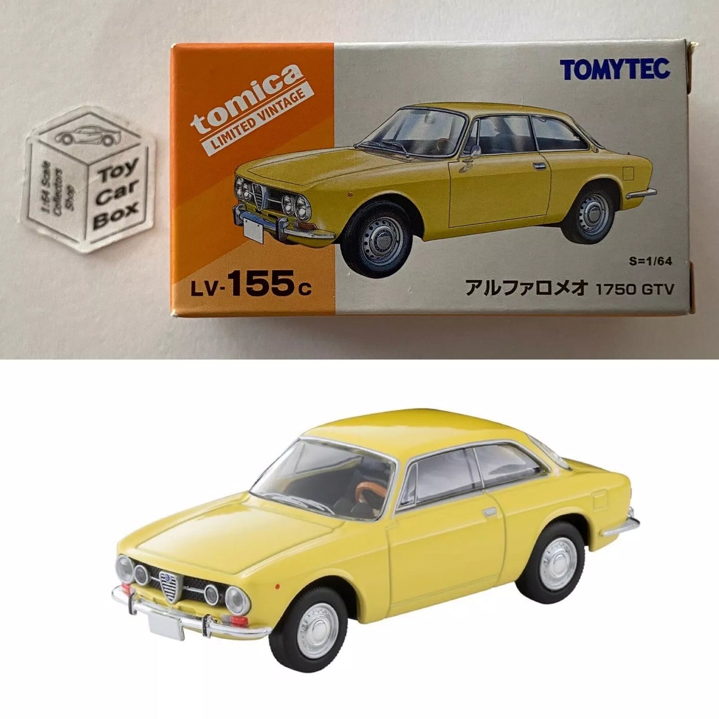 TOMICA Limited Vintage - Alfa Romeo 1750 GTV (Yellow - TLV N155c) Y00