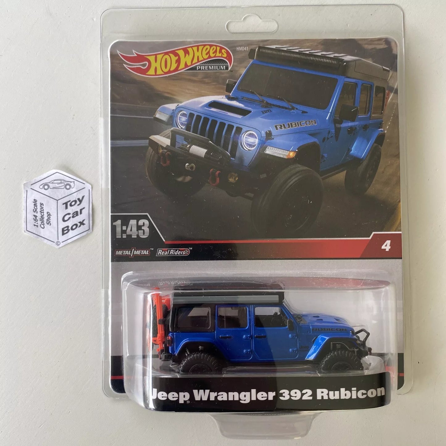 2023 HOT WHEELS 1:43 - Jeep Wrangler 392 Rubicon (Blue #4 Blister) BF24