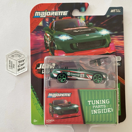 MAJORETTE Honda S2000 (Green Castrol - JDM Legends Deluxe with Tuning Parts) G69