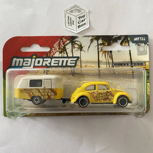 MAJORETTE Trailers - Volkswagen Beetle & Caravan (Chill’in Camper Club) H79
