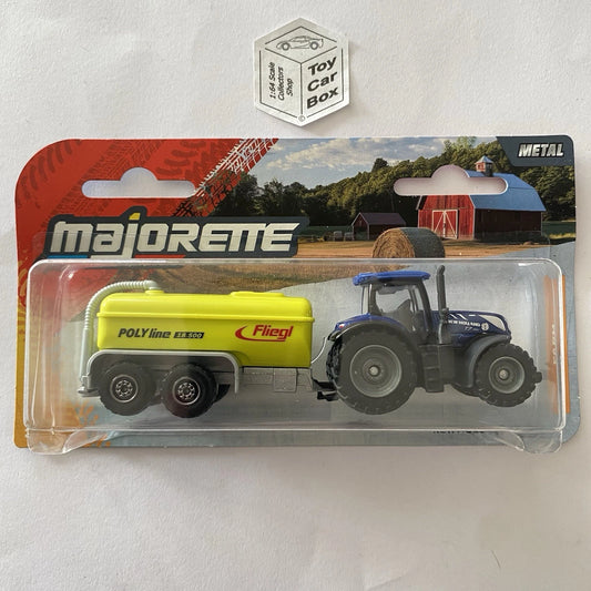 MAJORETTE Trailers - New Holland Tractor & Fliegl Polyline Trailer - H79