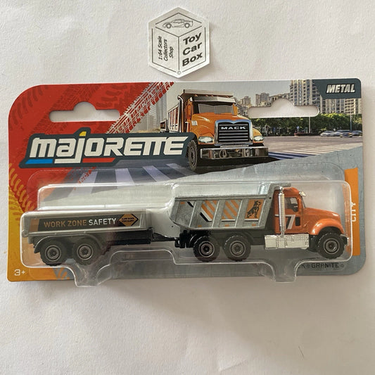 MAJORETTE Trailers - Mack Granite Tipper Truck & Trailer - 1/64* - H46