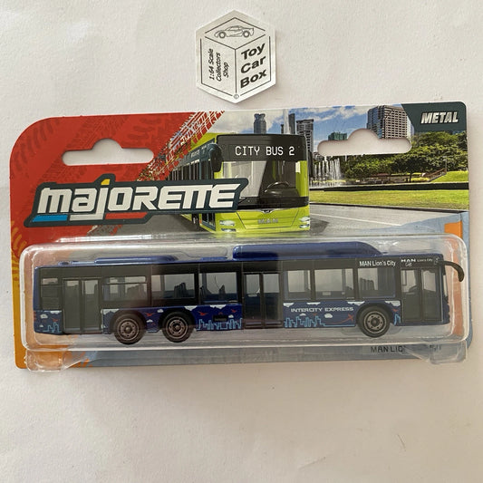 MAJORETTE - MAN Lion S City C Bus (Blue ‘Intercity Express’ -New) H79
