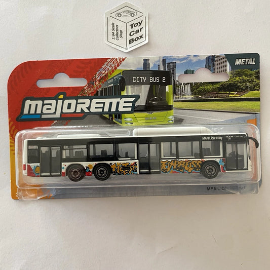 MAJORETTE - MAN Lion S City C Bus (White ‘Metro Express’ - New) H79