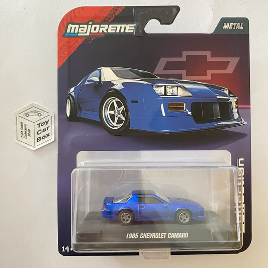 MAJORETTE - 1985 Chevy Camaro (Collection -True 1:64 & Display Case - Blue) I89