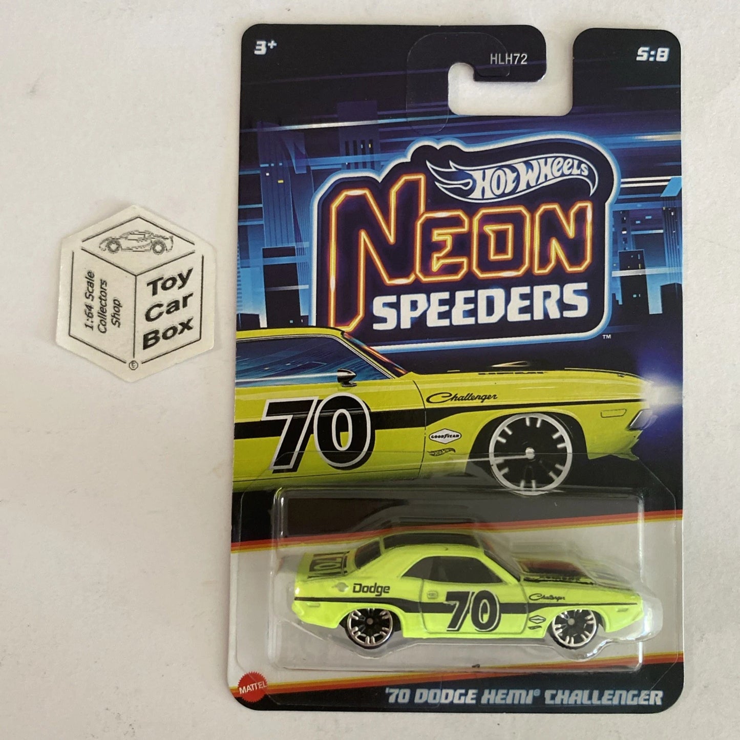 2025 HOT WHEELS Neon Speeders - ‘70 Dodge Hemi Challenger (#5) D50