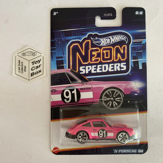 2025 HOT WHEELS Neon Speeders - ‘71 Porsche 911 (#8 Pink) D50