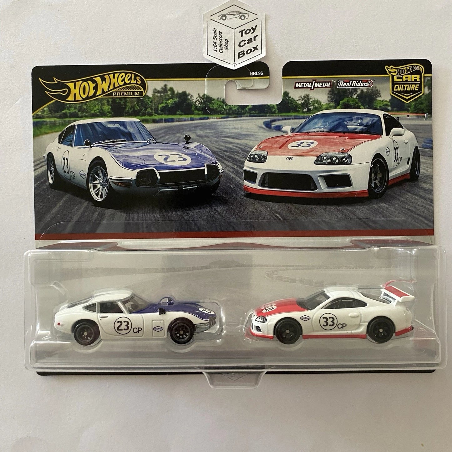 2025 HOT WHEELS Twin Set - Toyota 2000GT #22 & Supra #33 (Premium Cars) M68