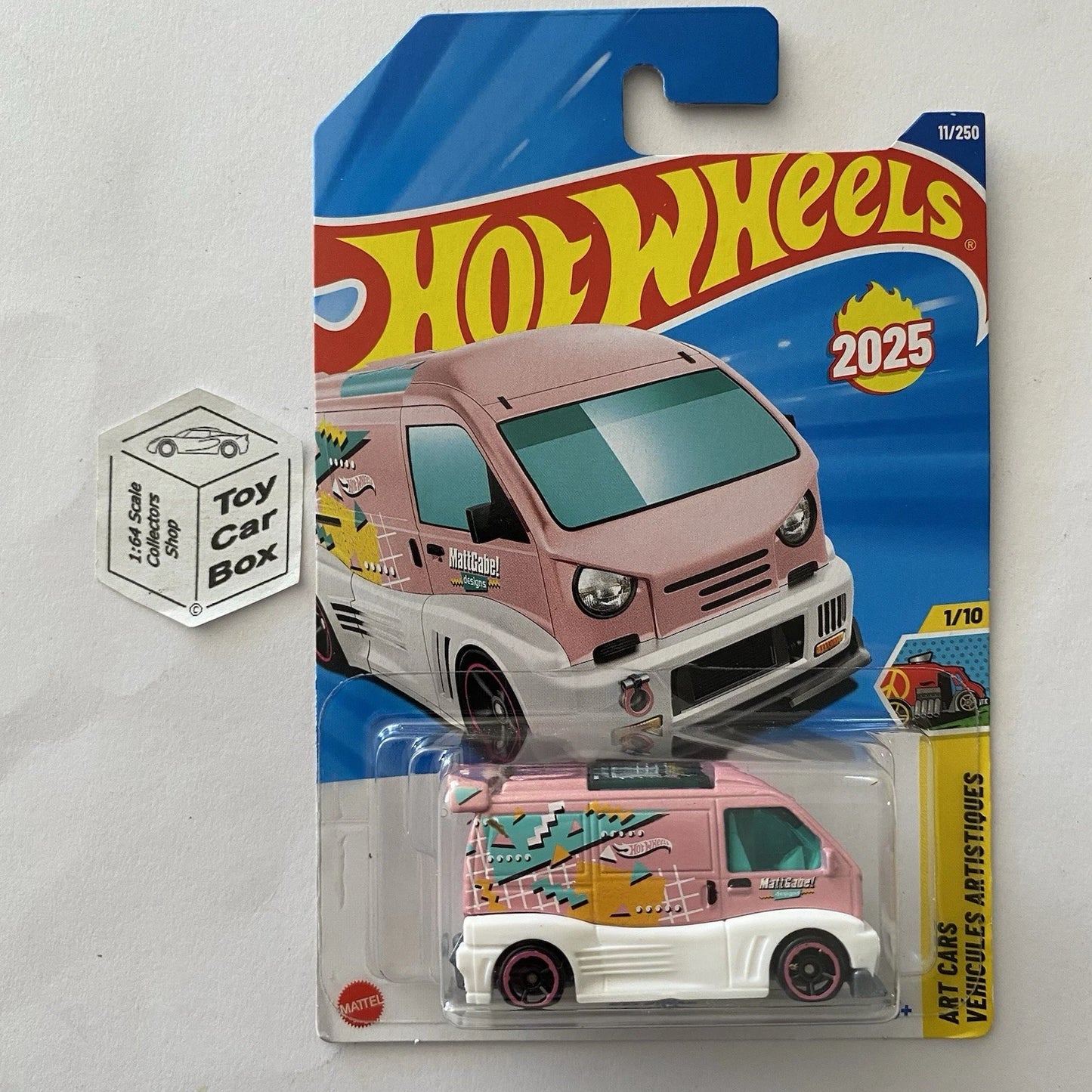 2025 HOT WHEELS #11 - Kei Swap (Pink #1 Art Cars - Long Card) B64