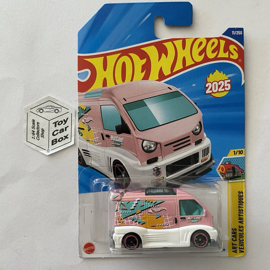 2025 HOT WHEELS #11 - Kei Swap (Pink #1 Art Cars - Long Card) B64
