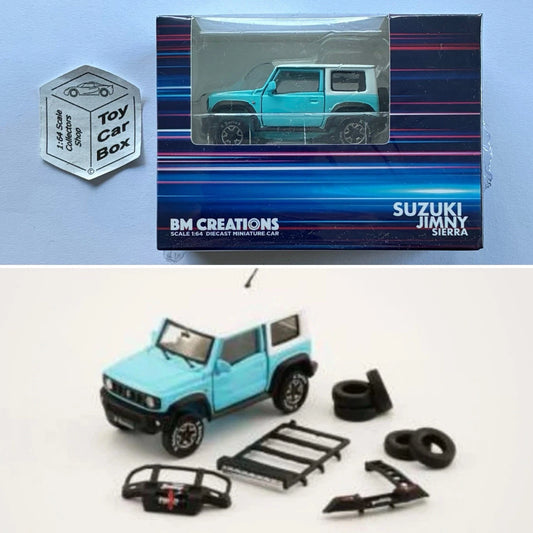 BM CREATIONS - Suzuki Jimny Sierra JB74 (Sinopec 1:64 Scale - Blue -RHD) O16g