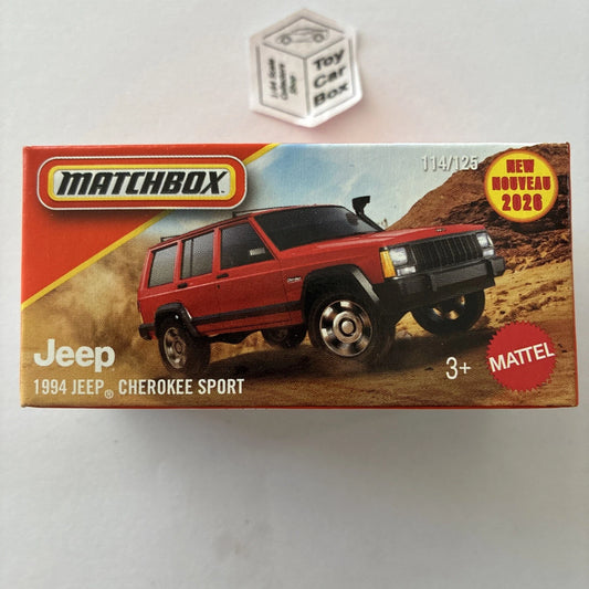 2026 MATCHBOX #114 - 1994 Jeep Cherokee Sport (Red - Power Grab - Unopened) C50