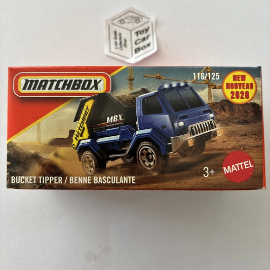 2026 MATCHBOX #116 - Bucket Tipper (Blue - Power Grab - Unopened) C50