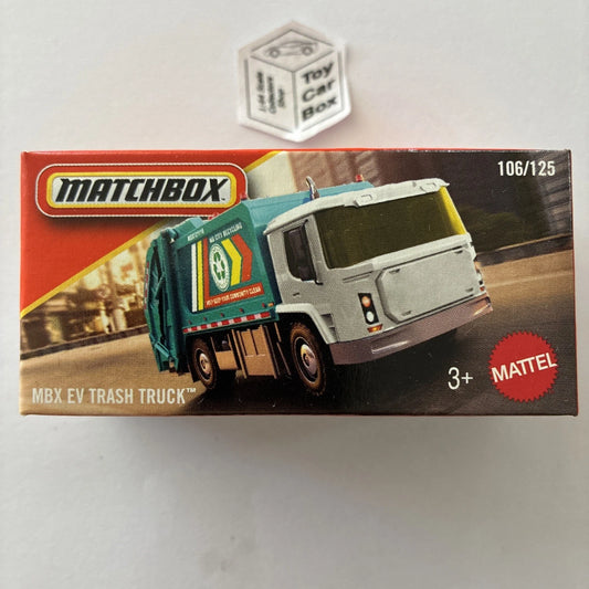 2026 MATCHBOX #106 - EV Trash Truck (White - Power Grab - Unopened) C50