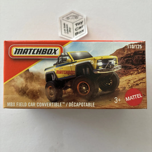 2026 MATCHBOX #110 - MBX Field Car Convertible (Yellow - Power Grab) C50