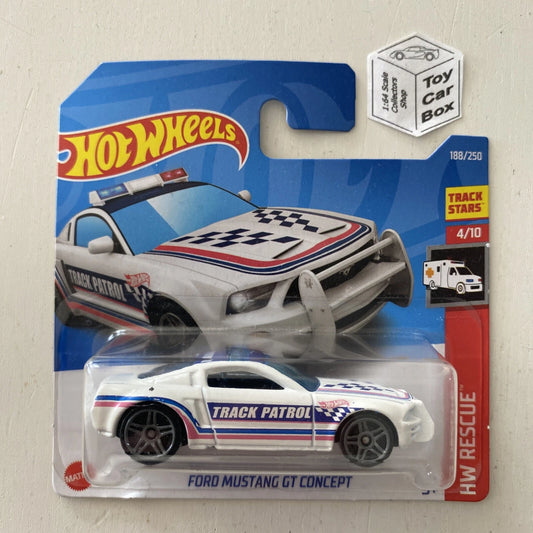 2022 HOT WHEELS #188 - Ford Mustang GT Concept (White #4 HW Rescue) C00