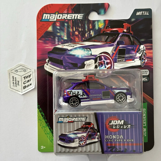 MAJORETTE Honda Civic EK9 Type-R (Purple- JDM Legends Deluxe & Tuning Parts) H07