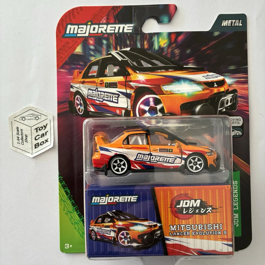 MAJORETTE Mitsubishi Lancer Evo9 (Orange- JDM Legends Deluxe & Tuning Parts) H07