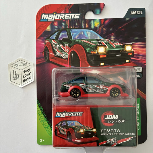 MAJORETTE Toyota Sprinter Trueno AE86 (Green - JDM Deluxe & Tuning Parts) H07