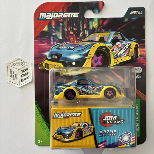 MAJORETTE Mazda RX-7 FD3S (Blue - JDM Legends Deluxe & Tuning Parts) H07